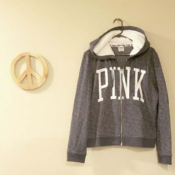 PINK Victoria's Secret Tops - Brand new PINK Zip Up Hoodie